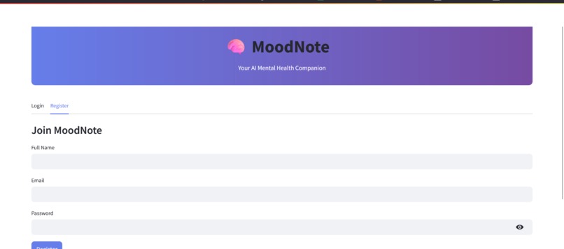 MoodNote - AI Mental Health Companion – screenshot 2