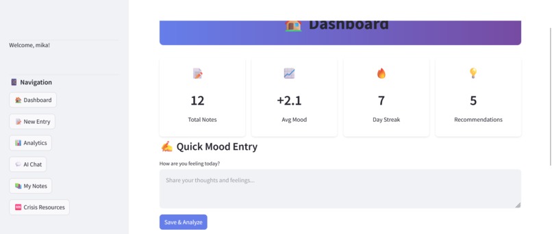 MoodNote - AI Mental Health Companion – screenshot 4