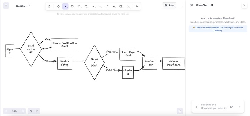 flowchart ai – screenshot 2