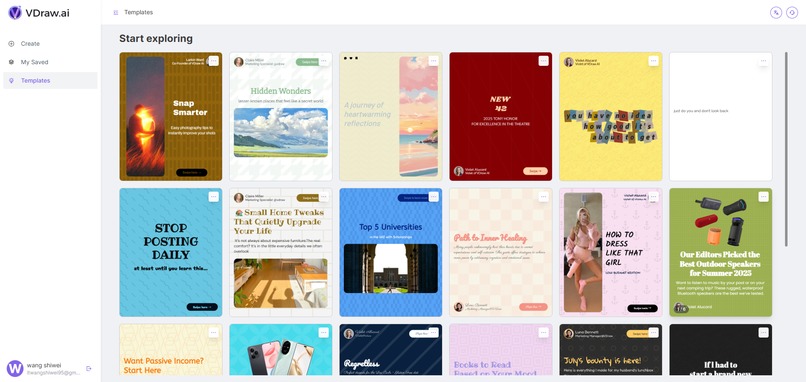 VDraw - Free AI Carousel Post Generator for Social Media – screenshot 5