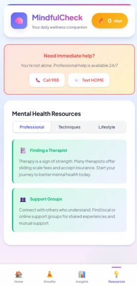 MindfulCheck –  Wellness Companion – screenshot 3