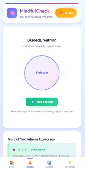 MindfulCheck –  Wellness Companion – screenshot 4
