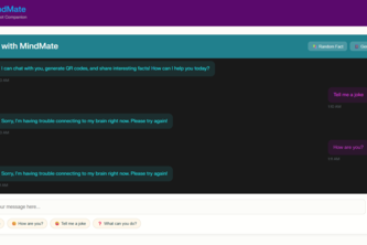 MindMate – AI Chatbot with QR & Quote Generator
