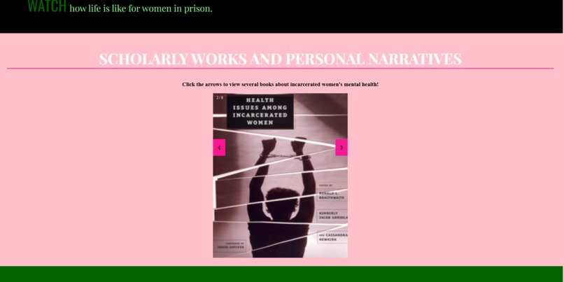 Mental Health Advocacy for Incarcerated Women – screenshot 3