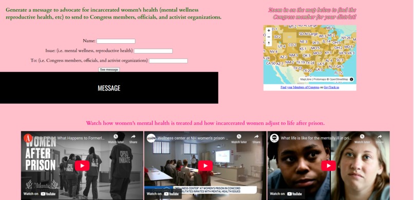 Mental Health Advocacy for Incarcerated Women – screenshot 4