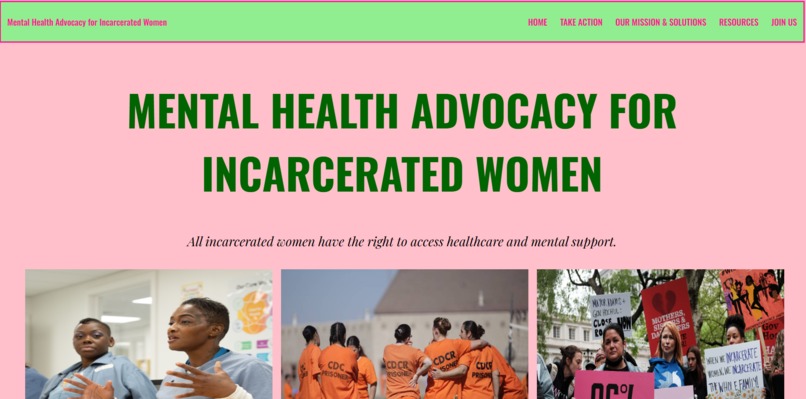 Mental Health Advocacy for Incarcerated Women – screenshot 2