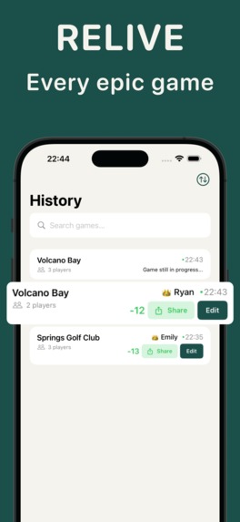 Mini-Golf Score Card - Golfie – screenshot 4