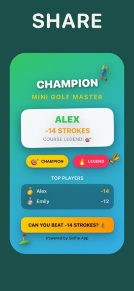 Mini-Golf Score Card - Golfie – screenshot 7