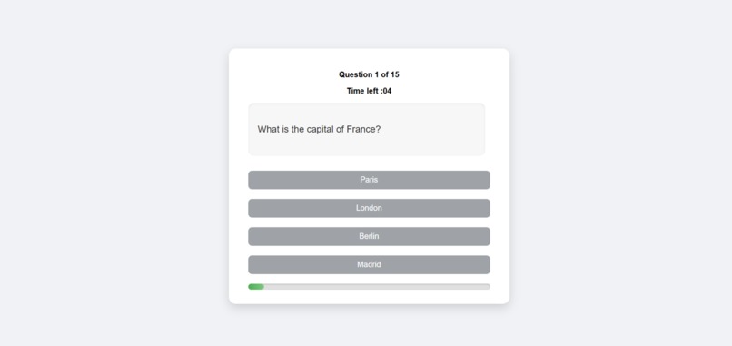 Interactive Quiz App – screenshot 1