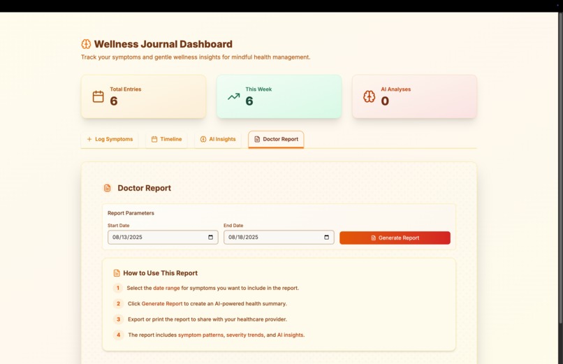 AI Wellness Journal – screenshot 5