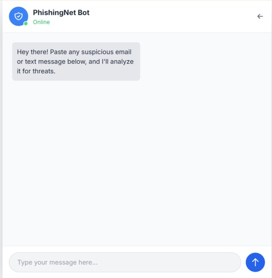 PhishingNet – screenshot 2