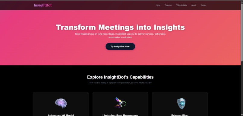 InsightBot – screenshot 1