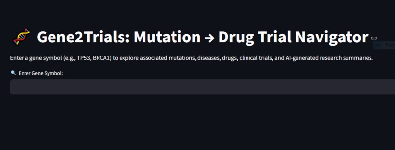 Gene2trials-Naavigator – screenshot 2