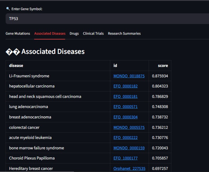 Gene2trials-Naavigator – screenshot 3