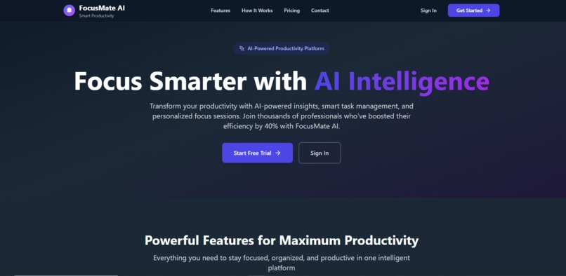FocusMate AI – screenshot 2