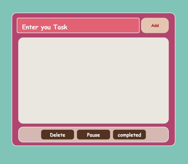 TO DO LIST – screenshot 1