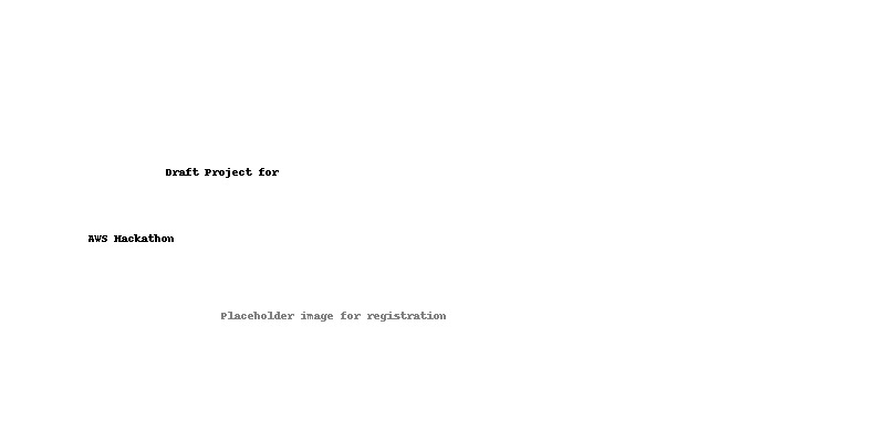 My First AWS Hackathon” – screenshot 1