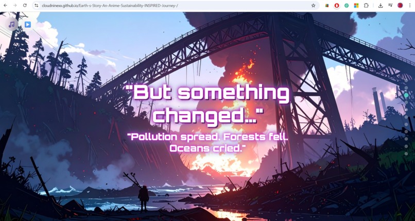 Earth's Story: Anime-Sustainability-INSPIRED WEB Journey!! – screenshot 3