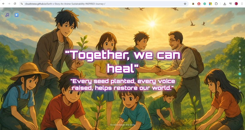 Earth's Story: Anime-Sustainability-INSPIRED WEB Journey!! – screenshot 5