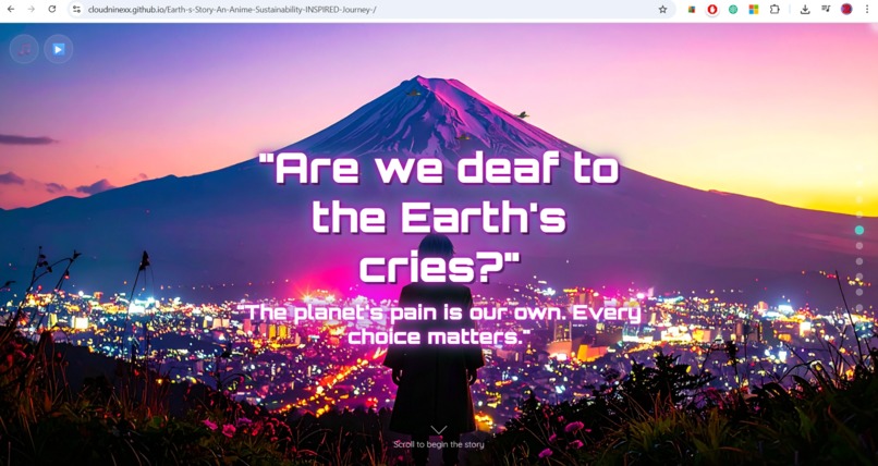 Earth's Story: Anime-Sustainability-INSPIRED WEB Journey!! – screenshot 4