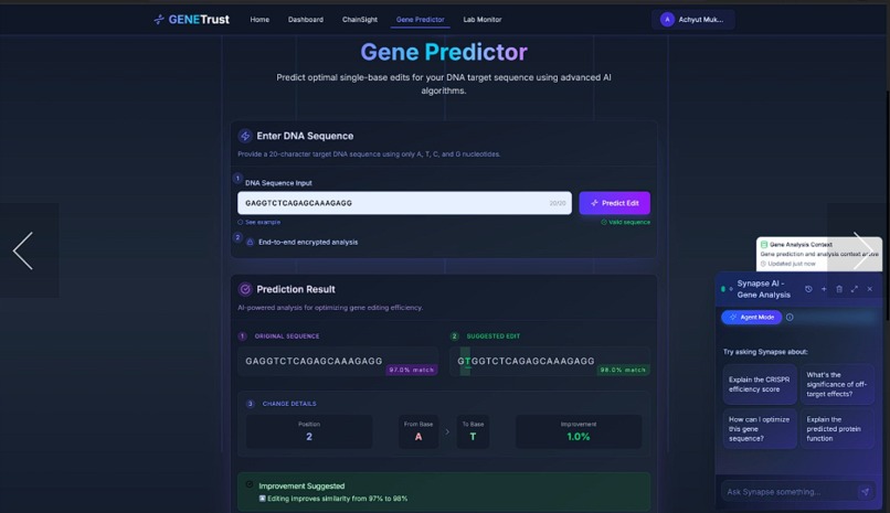 GeneTrust – screenshot 2