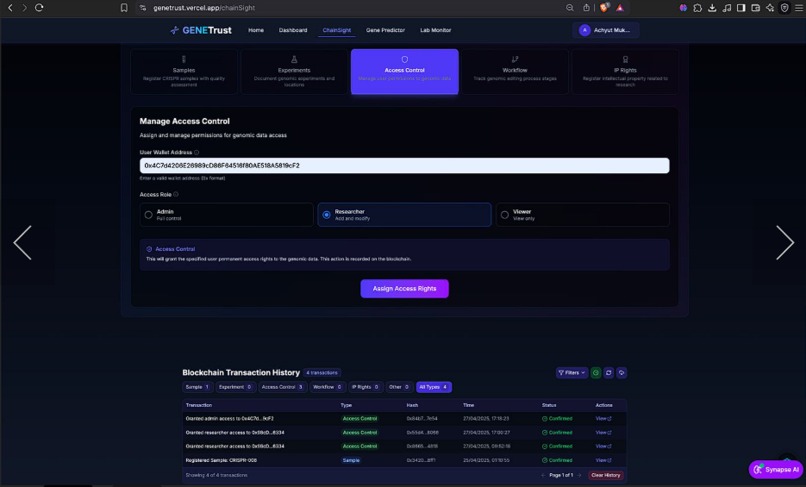 GeneTrust – screenshot 3