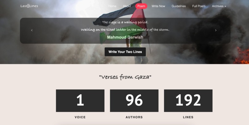 Last2Lines - Turning Poetry into Peaceful Social Campaign – screenshot 1