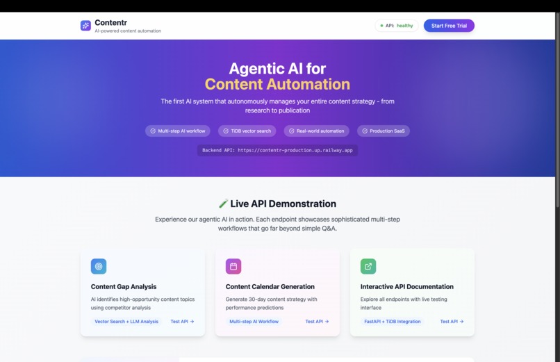 Contentr - AI Content Marketing Automation – screenshot 1