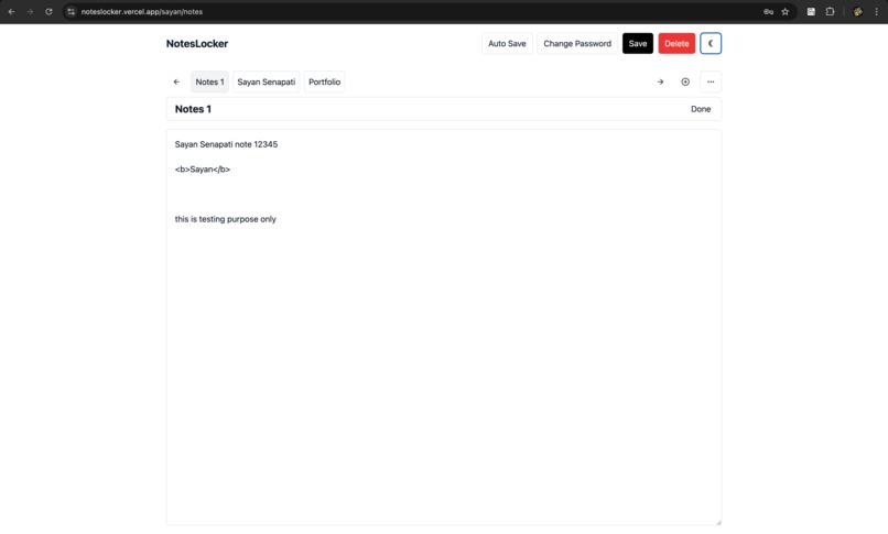 NotesLocker – screenshot 3