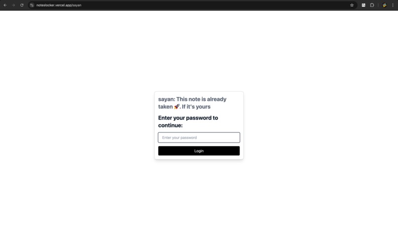 NotesLocker – screenshot 2