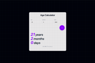 age-calculator