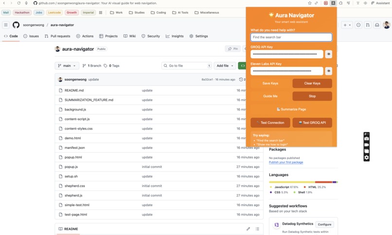 Aura-Navigator – screenshot 1