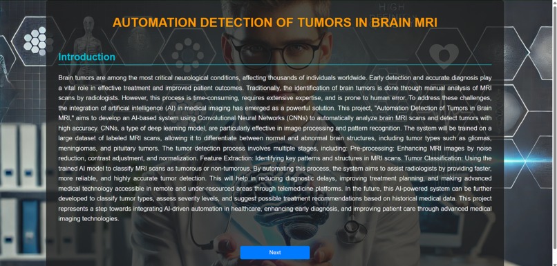 AUTOMATED DETECTION OF TUMORS IN BRAIN MRI – screenshot 8