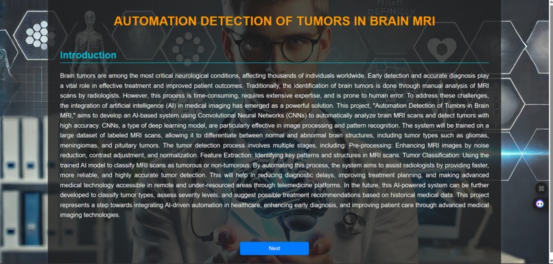 AUTOMATED DETECTION OF TUMORS IN BRAIN MRI – screenshot 9