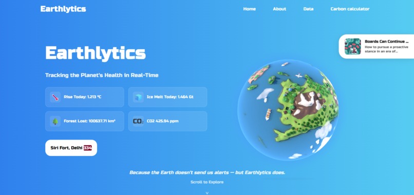 Earthlytics – screenshot 1