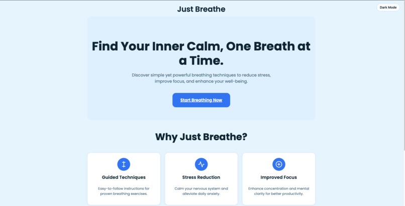Just Breathe: Your Path to Inner Calm – screenshot 1
