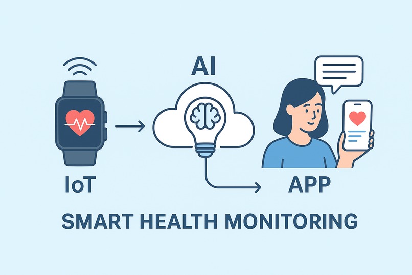 Smart health monitoring with AI & IoT – screenshot 1