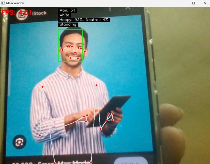 Face Detection and Pose analysis – screenshot 2