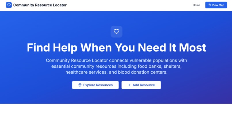 Community Resource Finder – screenshot 1
