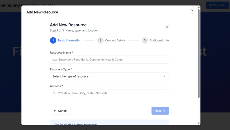 Community Resource Finder – screenshot 3