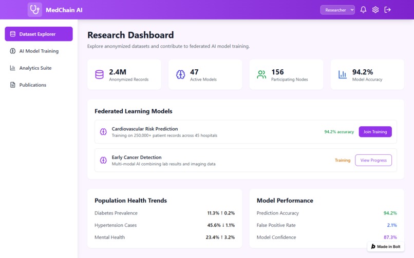 MedChainAI – screenshot 1