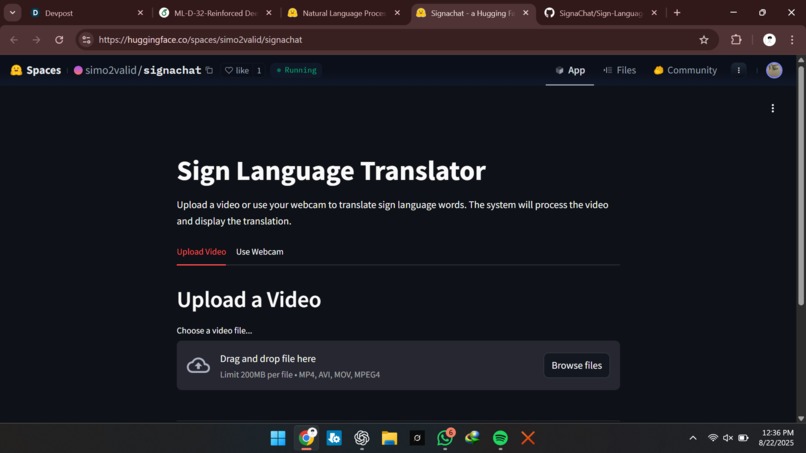 Reinforced Deep Q Learning For Sign Language Translation  – screenshot 1