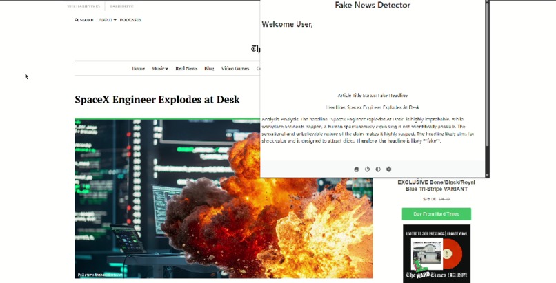 Runtime Terrors - Fake News Detector – screenshot 1