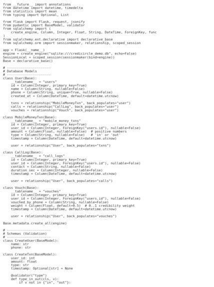 CrediCircle – screenshot 2