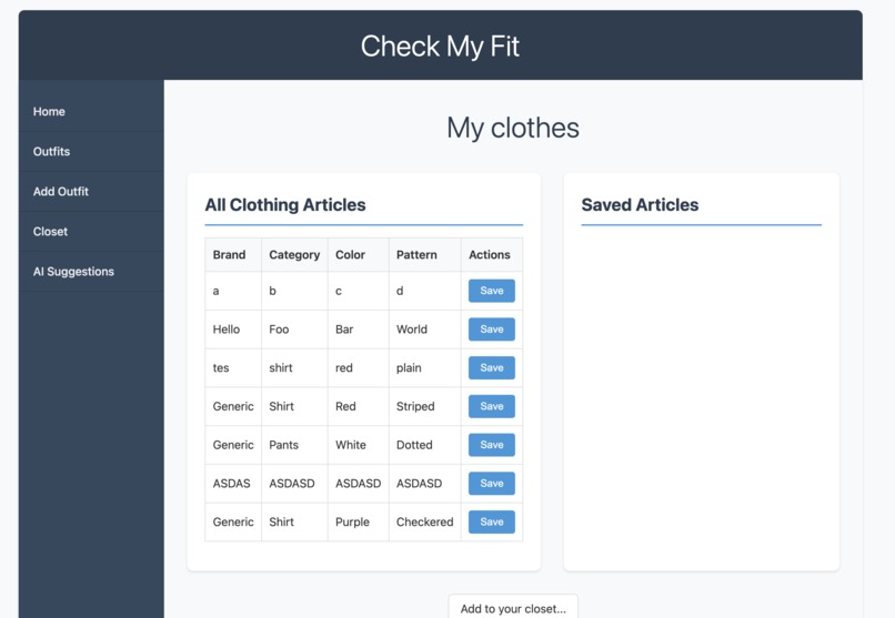 Check My Fit – screenshot 3