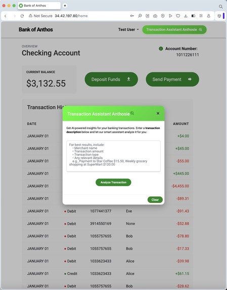 Smart Transaction Assistant Anthosie – screenshot 2