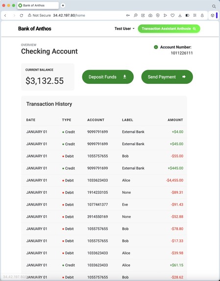 Smart Transaction Assistant Anthosie – screenshot 1