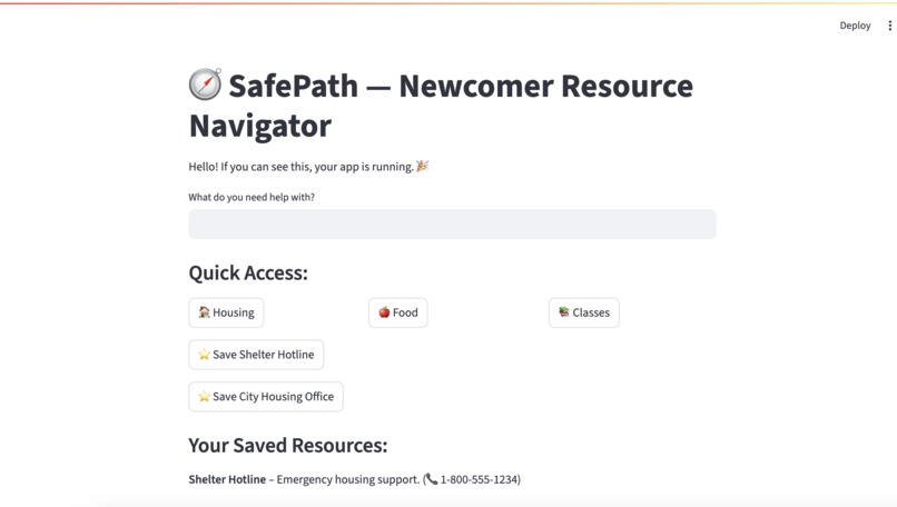 SafePath – screenshot 1