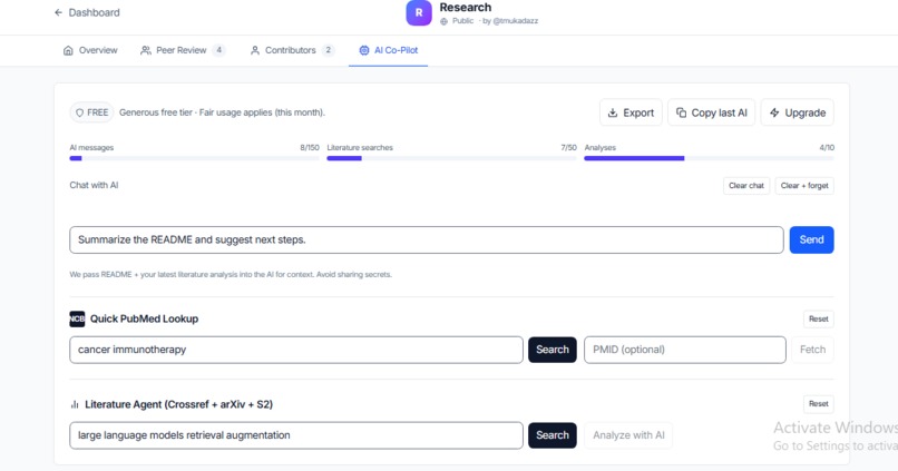 Bioncolab – screenshot 3
