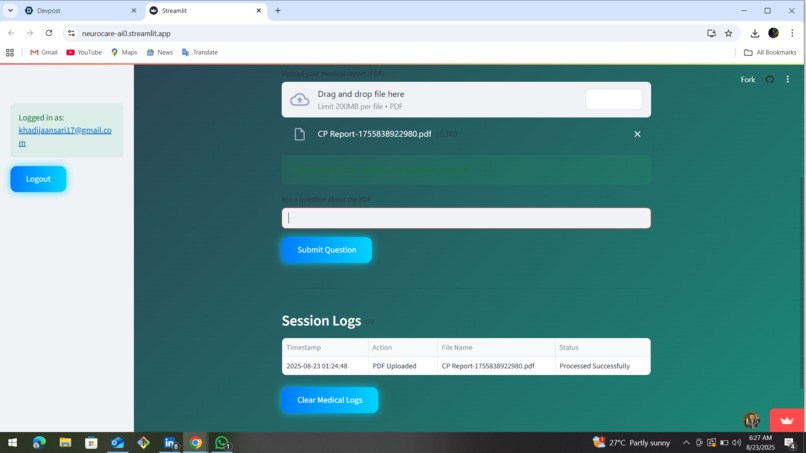 NeuraCareAI: Intelligent Health Assistant – screenshot 2